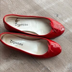 Repetto Glossy Red Flats